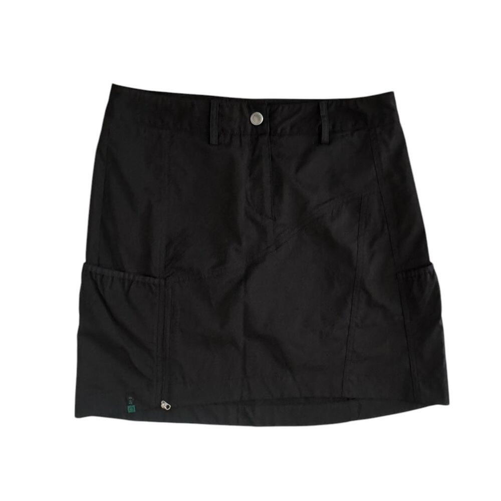 N'VO Lanctot Skirt Skort Womens 4 Black Walking Tennis Golf Ball Pockets Shorts
